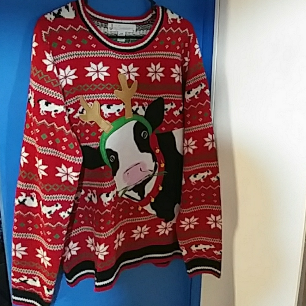 Adorable Cow Ugly Christmas Sweater